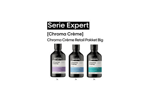 Chroma Cr&egrave;me Retail Set: 4x 300ml - PLV | L'Or&eacute;al Partner Shop